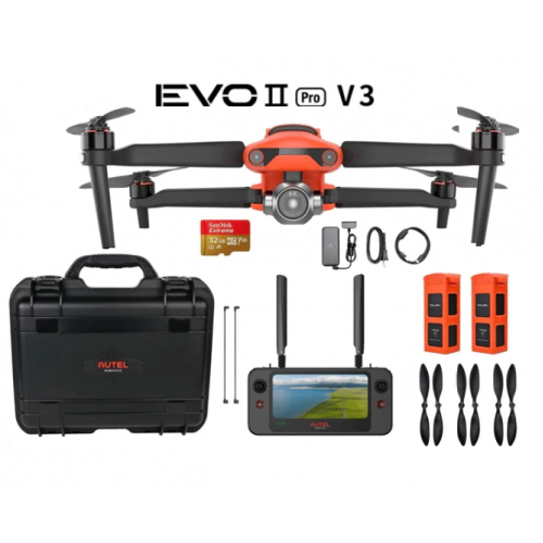 Autel Evo II Pro V3 Drone 6K 20MP 1” Sensor 15KM 40Min - Rugged Bundle